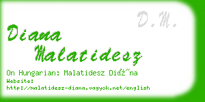 diana malatidesz business card